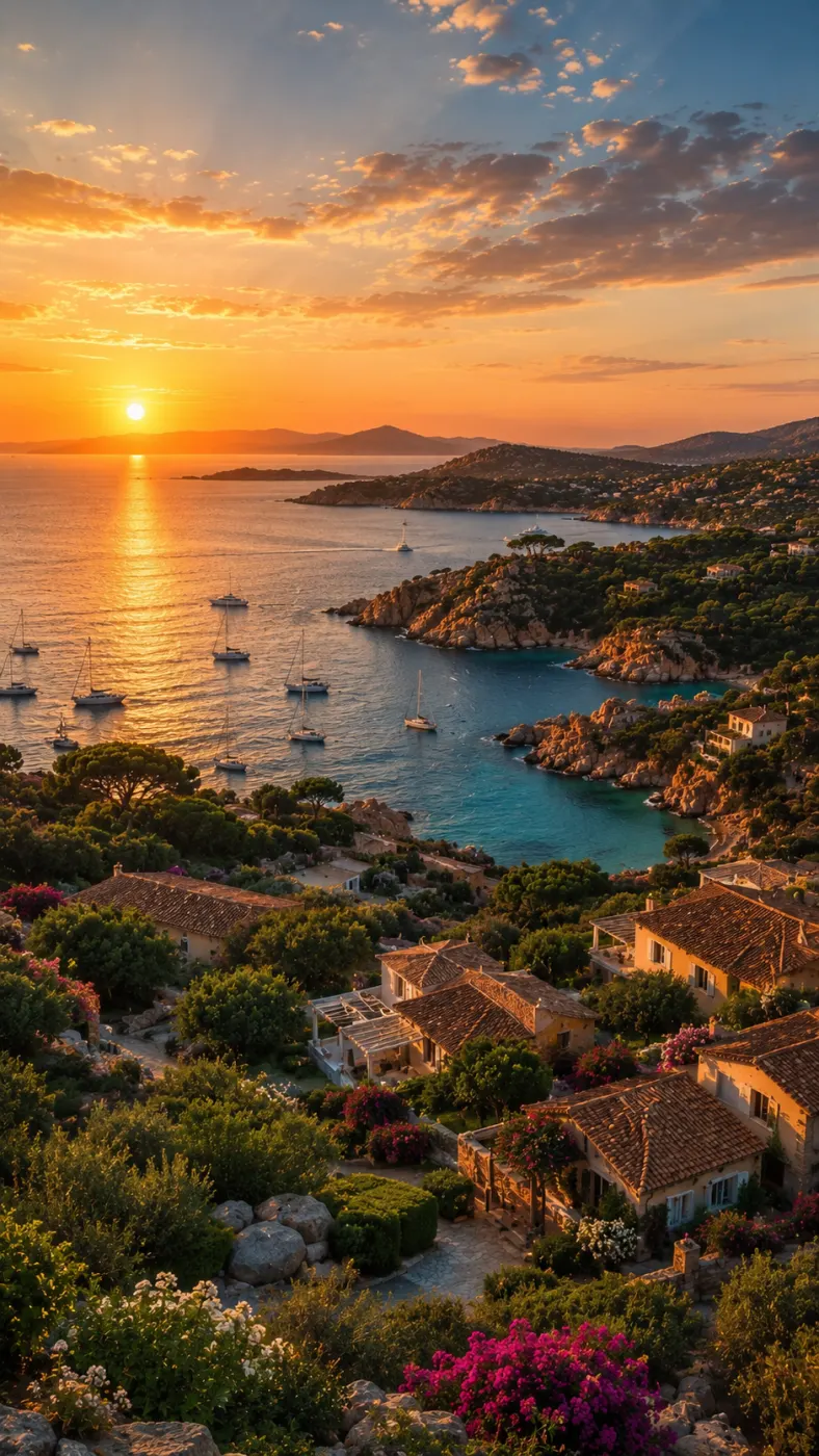 Costa Smeralda vista dall'alto — acque turchesi e lusso mediterraneo